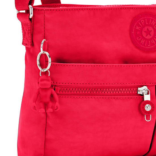 Kipling New Angie Crossbody Väska Vinröda | SE 2022RV